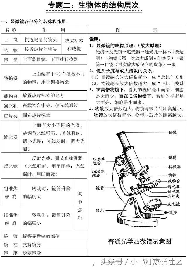 中考生物知识点总复习,中考生物复习要点最新版