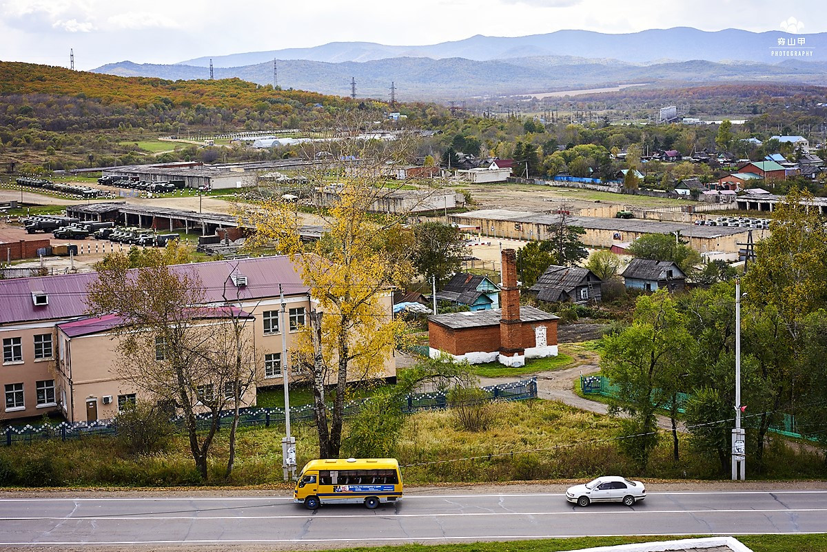 俄罗斯远东小镇全景,俄罗斯边疆区小镇