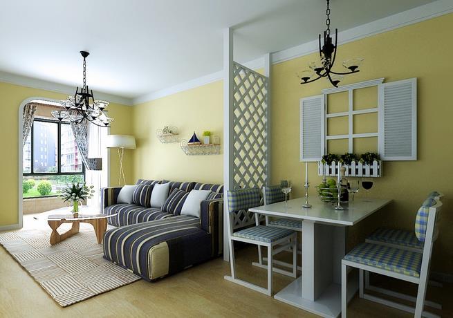 客厅和餐厅电视墙隔断装修效果图,客厅餐厅隔断做法图片