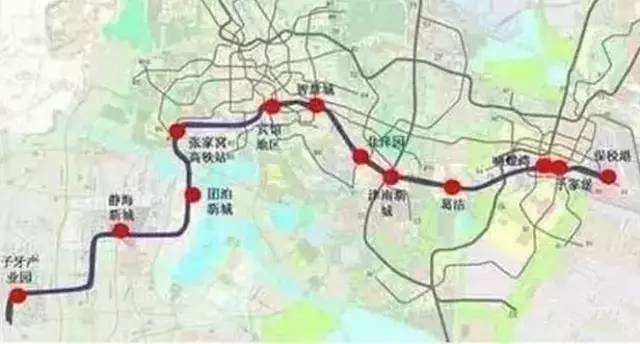 天津地铁线规划最新线路图,天津地铁7号线二期规划2020明细