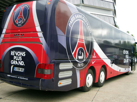 顶级俱乐部大巴,顶级球队大巴车