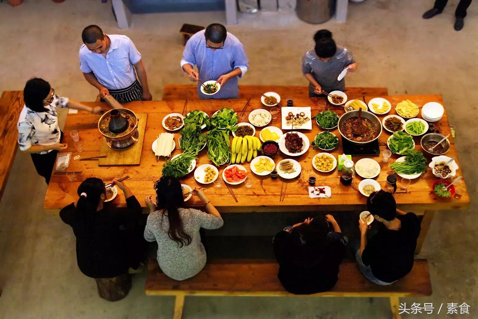 素火锅素食,清淡的素火锅