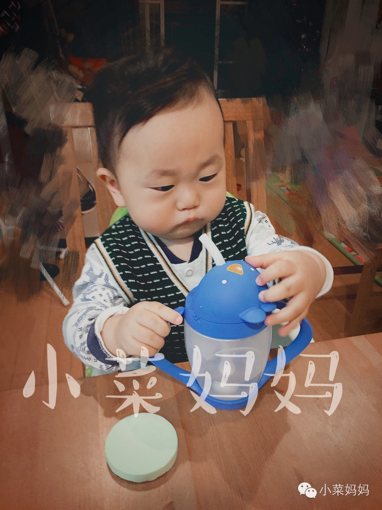 ins网红竹节杯玻璃吸管杯,高颜值吸管网红杯