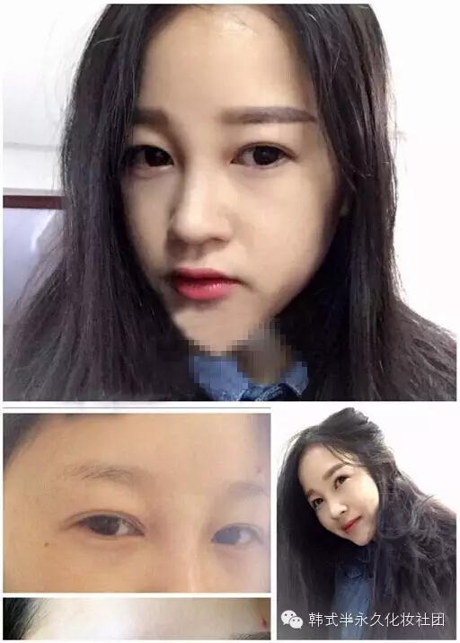 纹眉别掉色,纹眉自己把痂抠了掉了没有纹上去