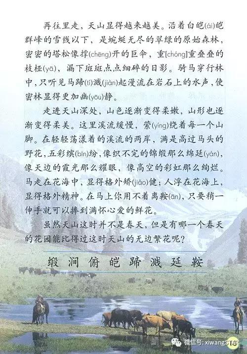 寒假预习复习人教版资料,四年级下册语文书电子版预习