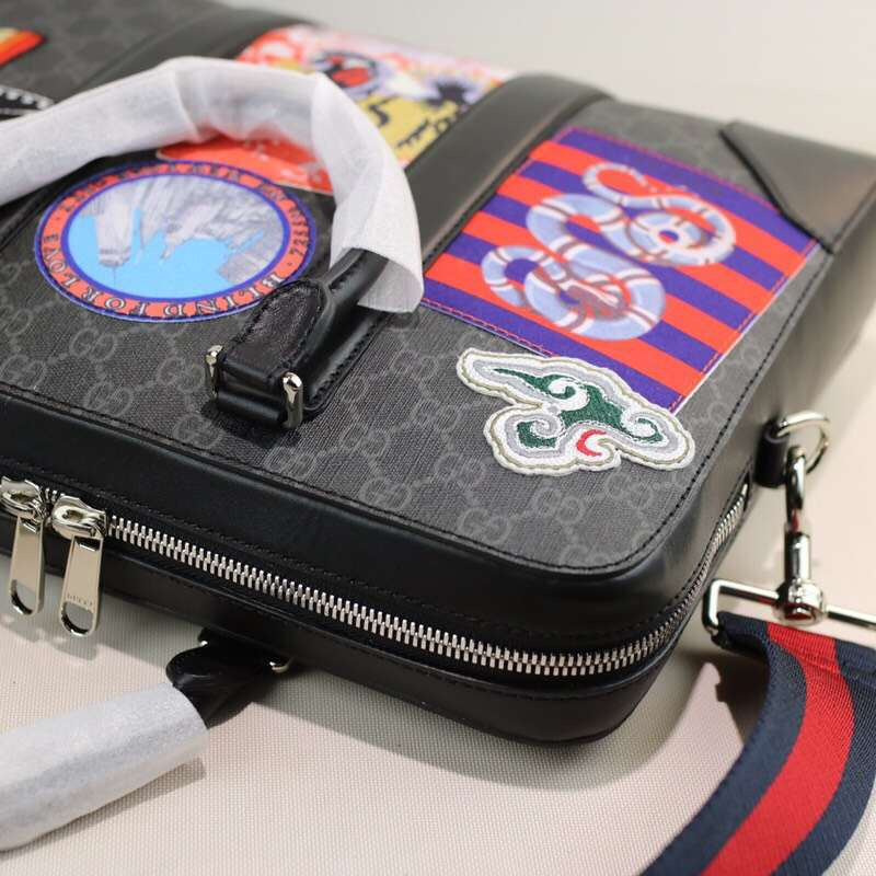 gucci公文包帆布的好还是皮的好,gucci古驰男士印花手提包