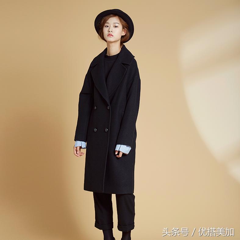 冬天下雪时尚羊绒大衣穿搭图片,谁说冬天不好穿搭的