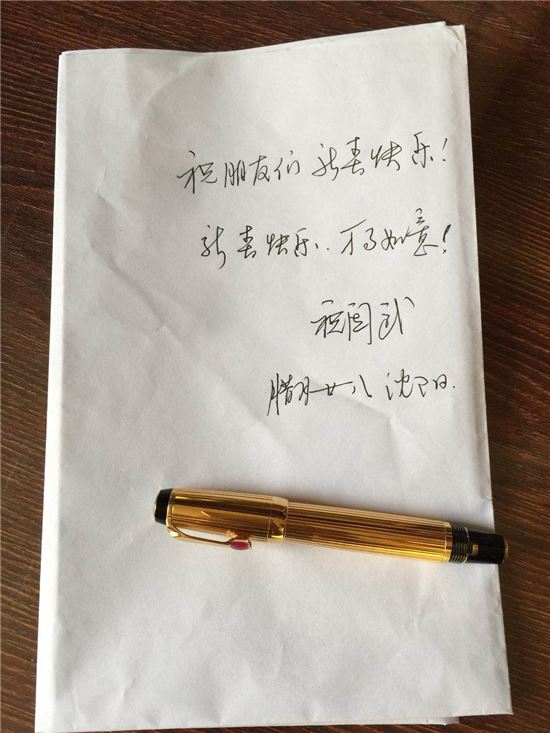 硬笔书写新春祝福语,一支笔的寄语