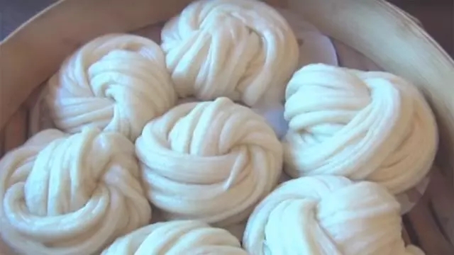 春节蒸馒头好看又好吃的做法,家庭做的美食蒸馒头