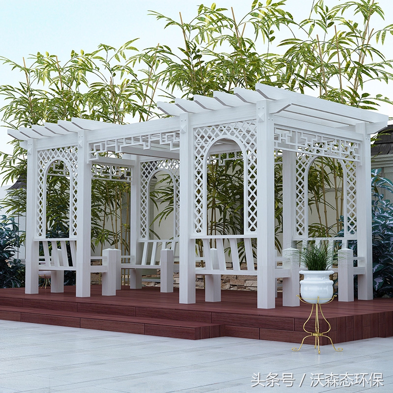 铝制凉亭花架效果图,铝合金凉亭装修效果图
