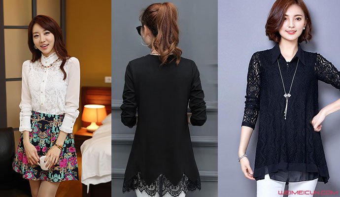 蕾丝打底衫怎么搭，4款搭配方式让你穿出性感女人味