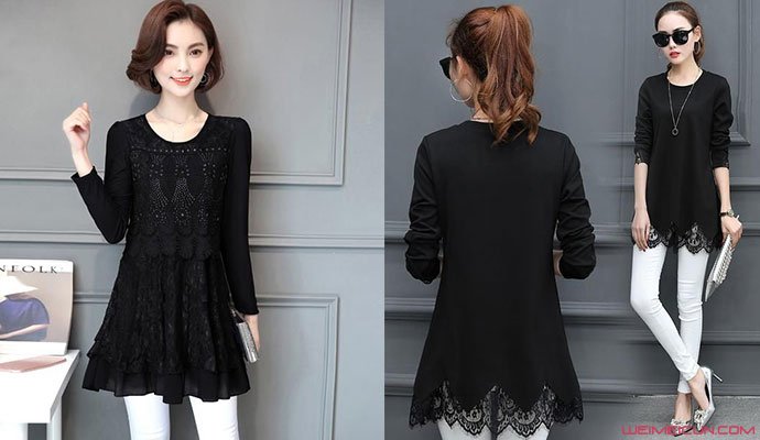 蕾丝打底衫怎么搭，4款搭配方式让你穿出性感女人味