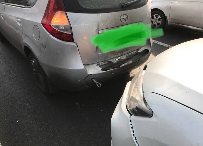 江淮和悦追尾图片,日产奇骏撞车测试