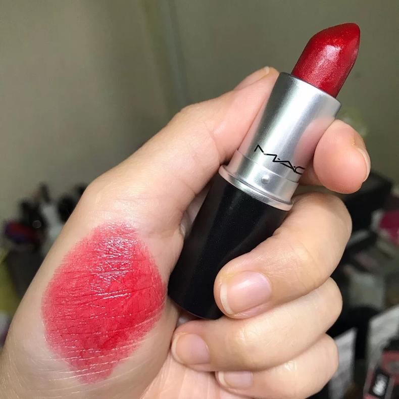 mac口红子弹头小辣椒chili602,mac口红dubonnet和完美日记104