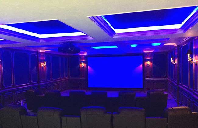 客厅家庭影院装修案例,家庭影院现代装修风格