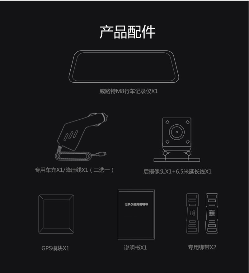 全面屏与后视镜的组合，威路特M8带来更安全的行车体验