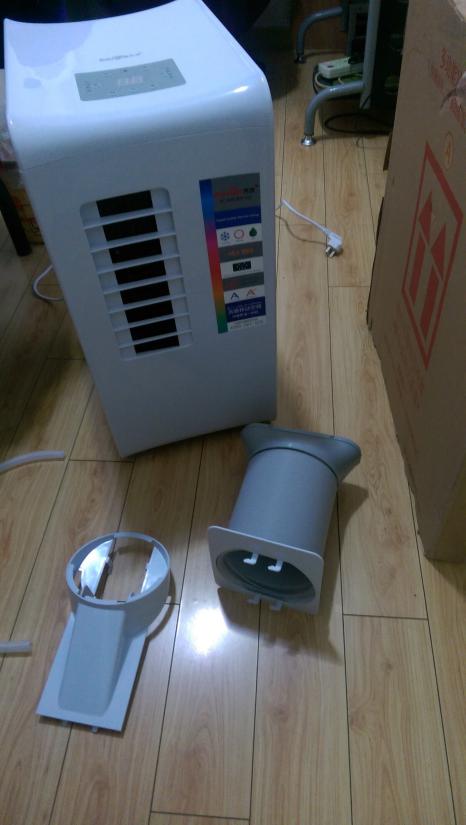 老爸买的空调没有室外机,老爸装的空调