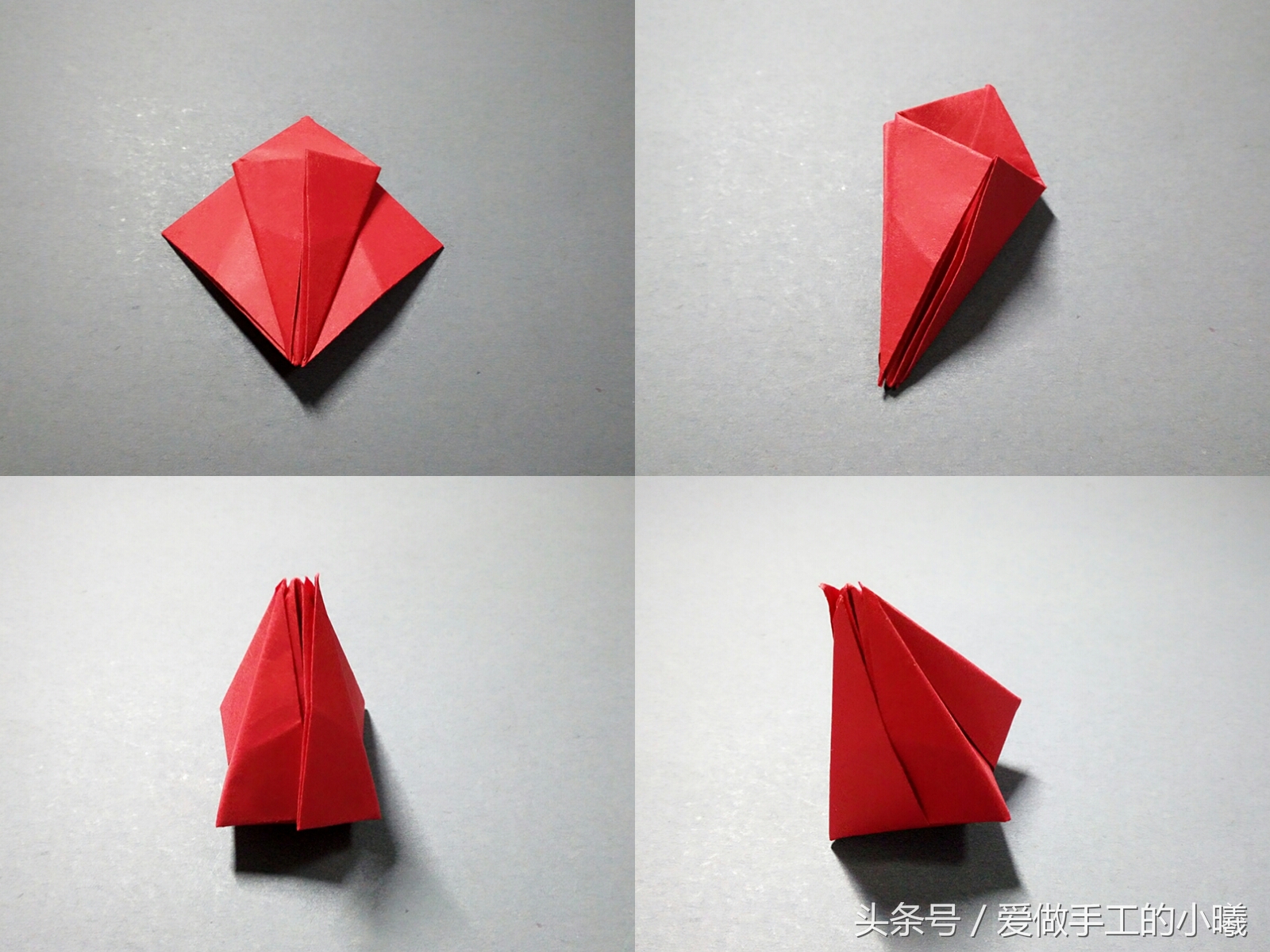 立体花朵折纸教程康乃馨,花朵折纸教程