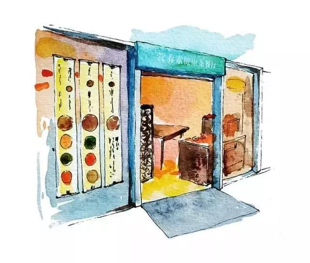 这姑娘手绘的京城美食地图，九成餐厅你没去过