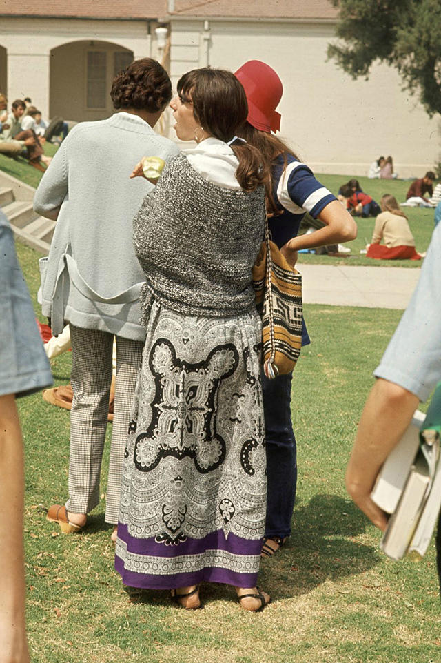 美国70年代的时尚,60年代的美国女生穿着