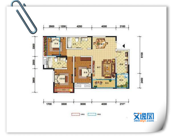 南湖左岸三居室户型图,13万全包现代二层别墅