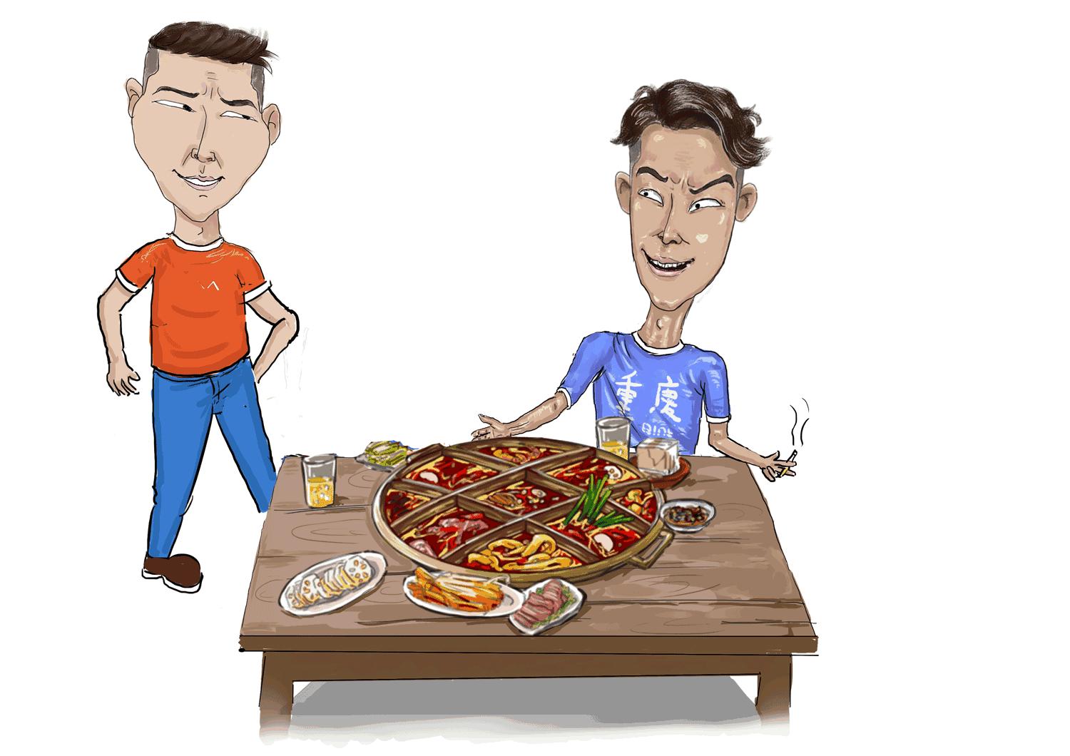 重庆人划拳名场面,重庆人划拳1520怎么画的