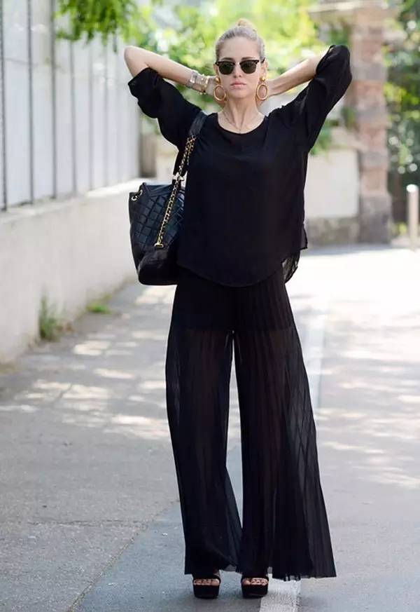 阔腿裤裙裤夏季搭配,时尚阔腿裤裙裤搭配