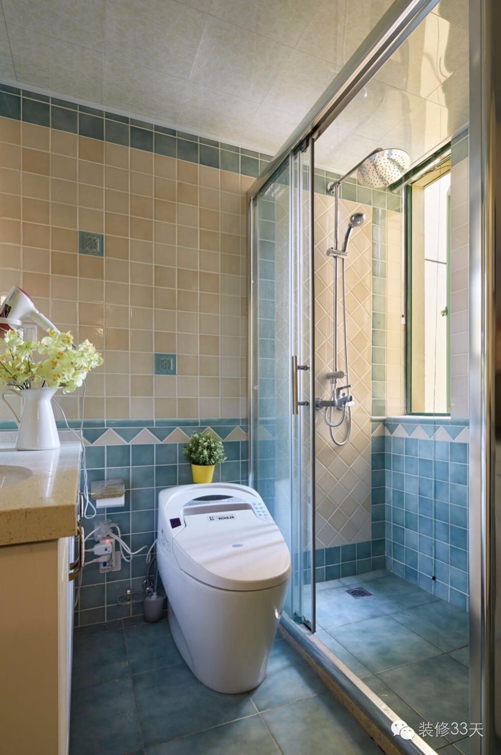 地中海风格装修77平小两房,90平米两室一厅简约地中海风格