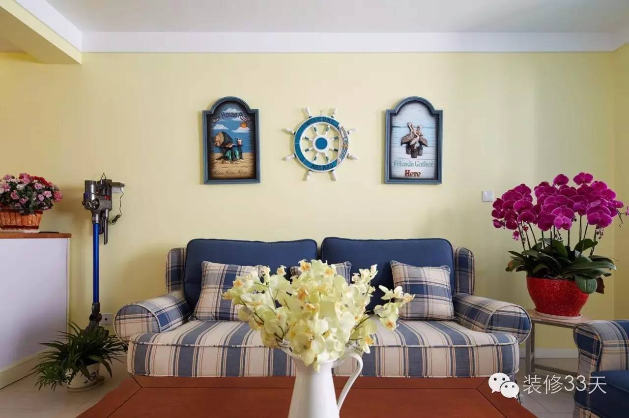 地中海风格装修77平小两房,90平米两室一厅简约地中海风格