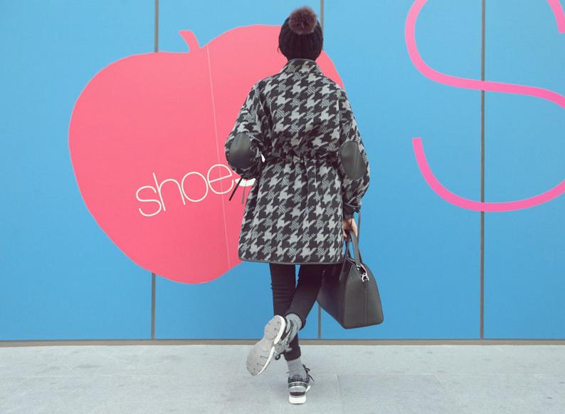 腊七腊八、冻掉下巴！寒意未减，喝碗腊八粥！千鸟格毛呢外套走起