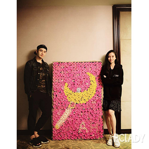 angelababy模仿美少女战士图 (angelababy为小女孩画美少女战士)