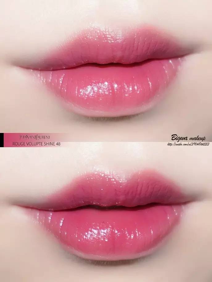 粉圆管ysl试色,ysl方管新色1966真实试色