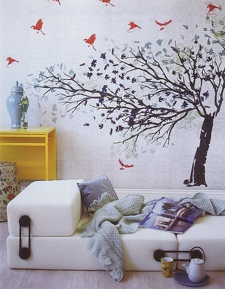 墙布贴顶效果图大全,卧室贴什么墙布好看