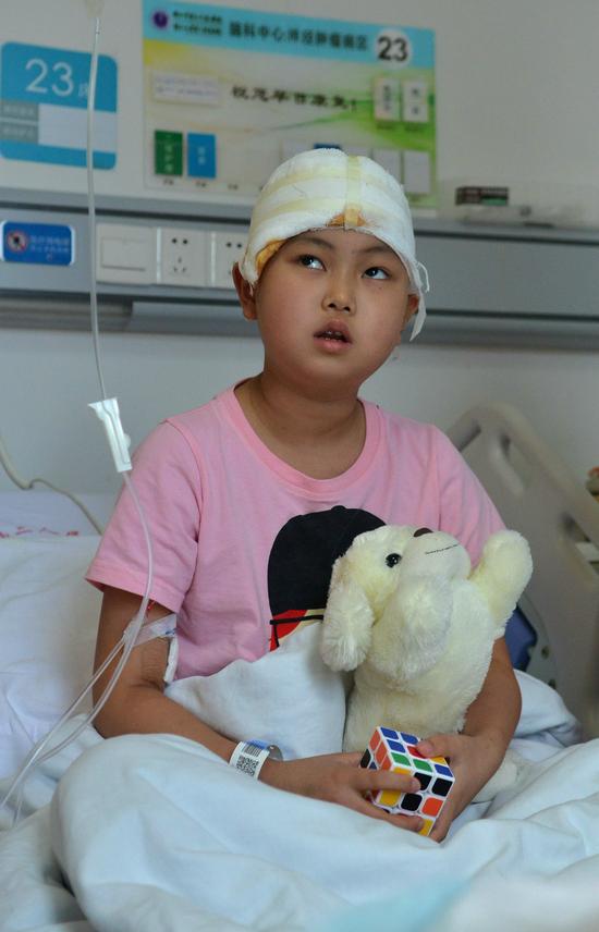 8岁女孩查出良性脑瘤,5岁女孩患恶性脑瘤