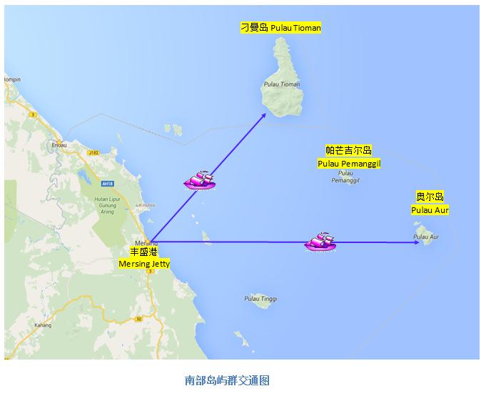 马来半岛岛屿分布图,马来半岛东侧岛屿介绍