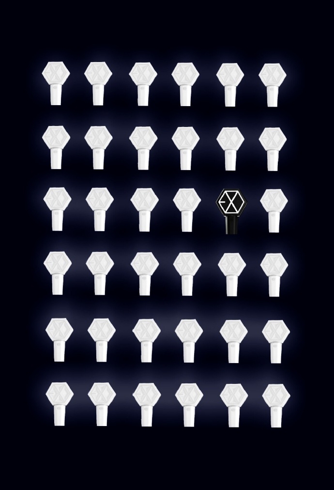 exo的应援棒第二代和第三代的图,exo分享的视频