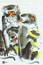 国画猴子作品寓意,国画猴子的基本画法