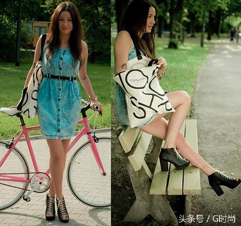 牛仔连衣裙洋气吗,牛仔连衣裙俏皮可爱