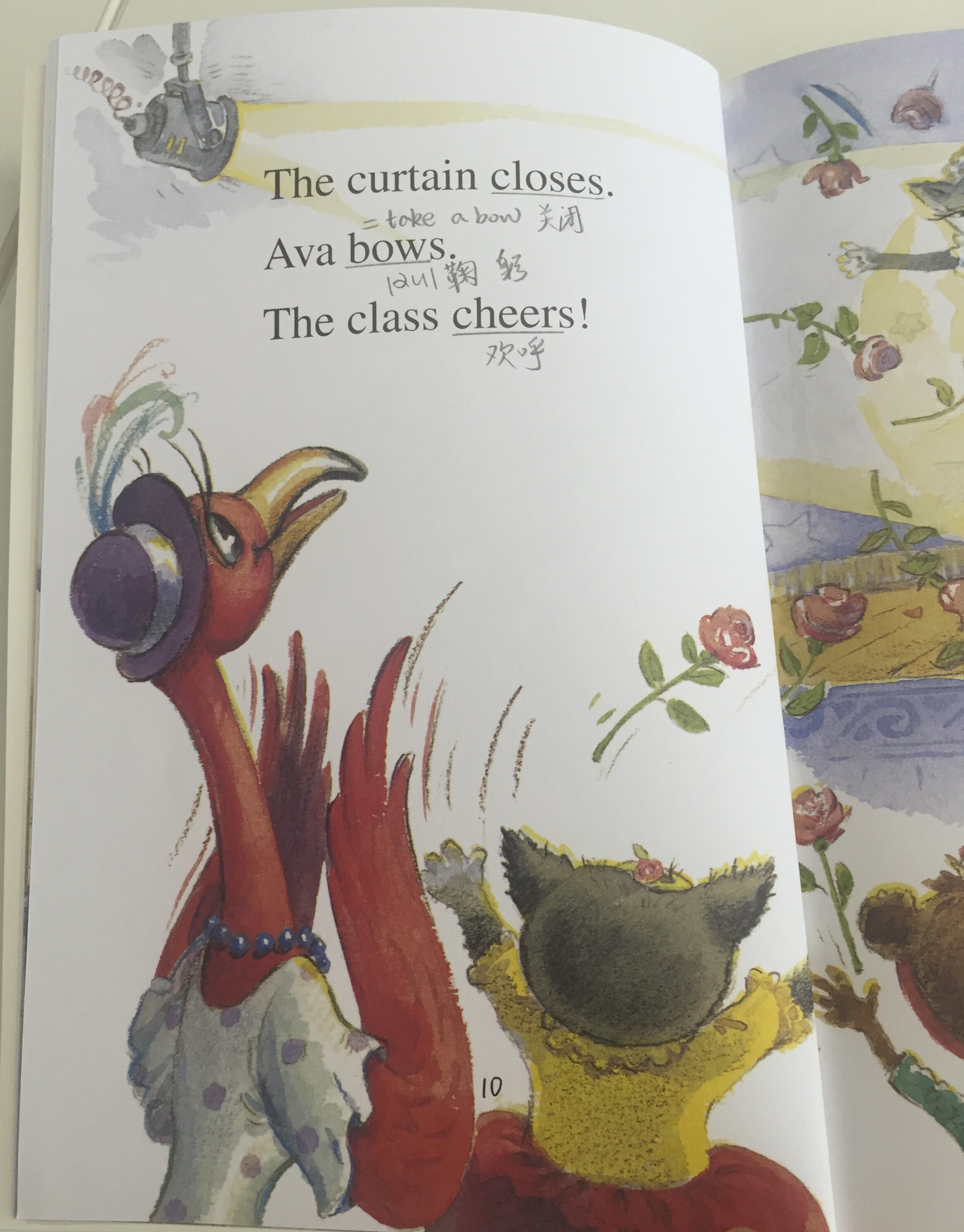 跟小猫Mia绘本学跳舞相关的英文，服装、舞蹈动作应有尽有