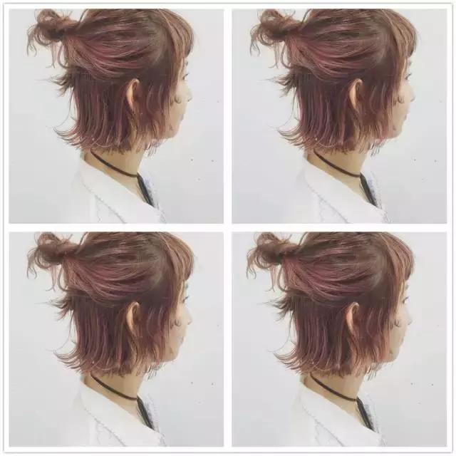 显年轻的发型扎法半扎短发,短发女孩扎古代头发怎么扎