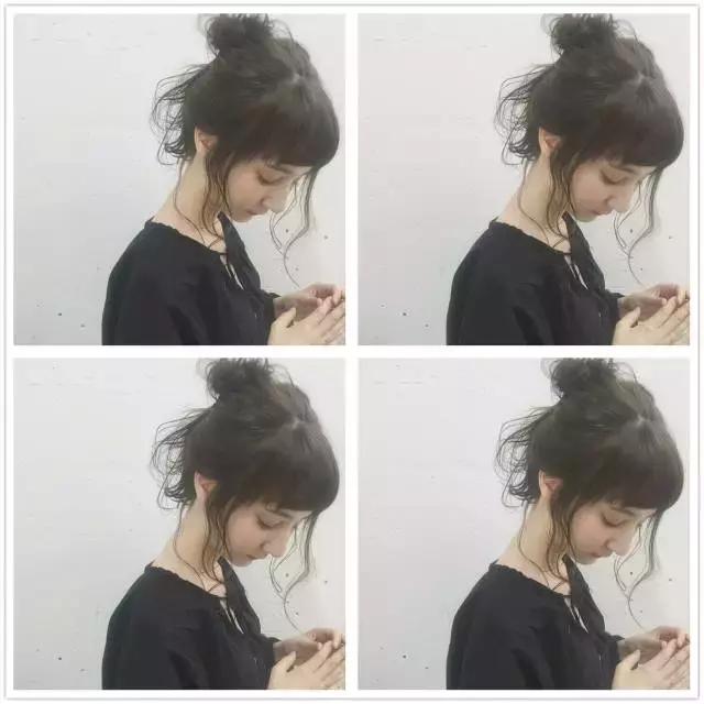 显年轻的发型扎法半扎短发,短发女孩扎古代头发怎么扎