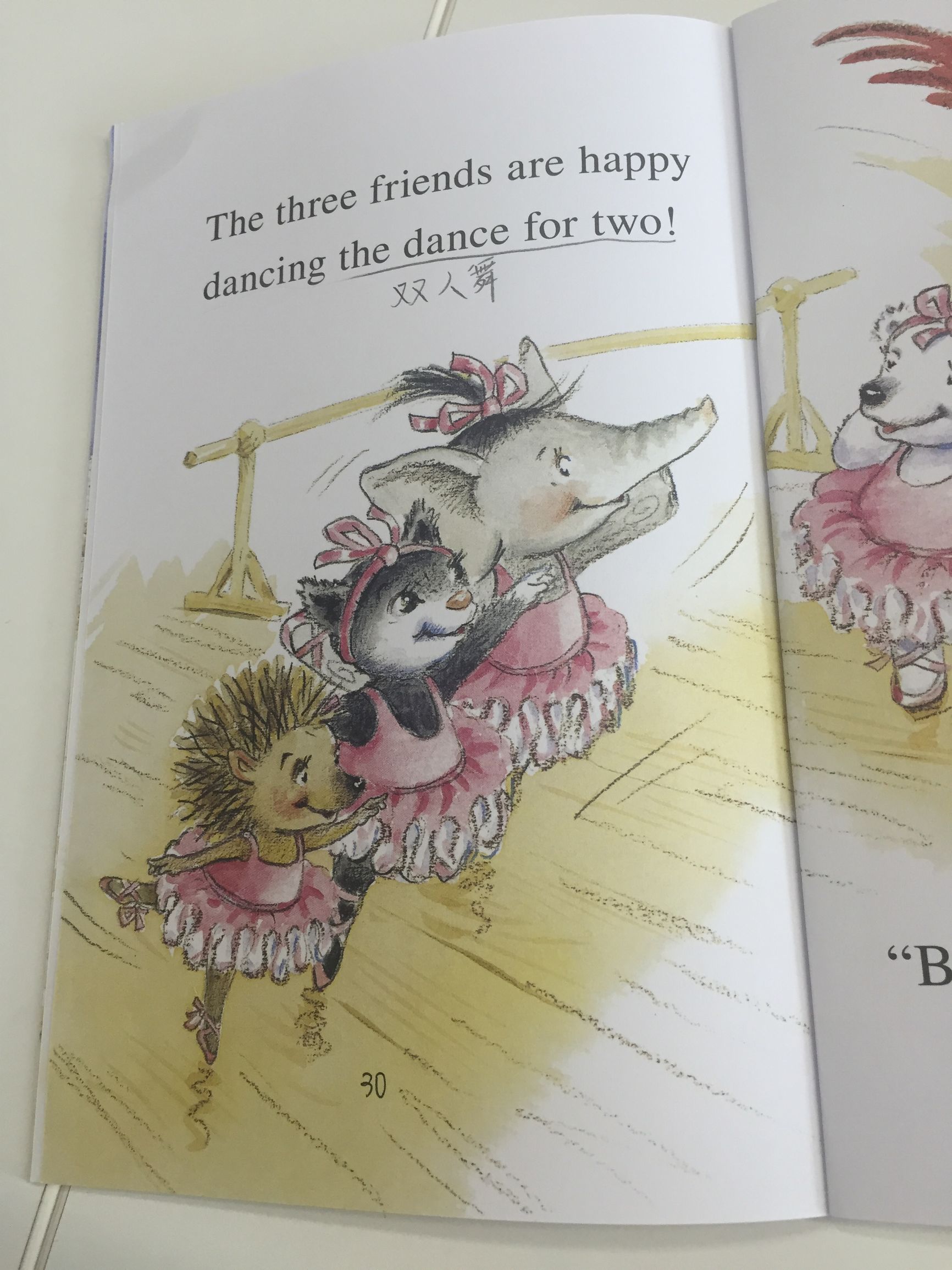 跟小猫Mia绘本学跳舞相关的英文，服装、舞蹈动作应有尽有