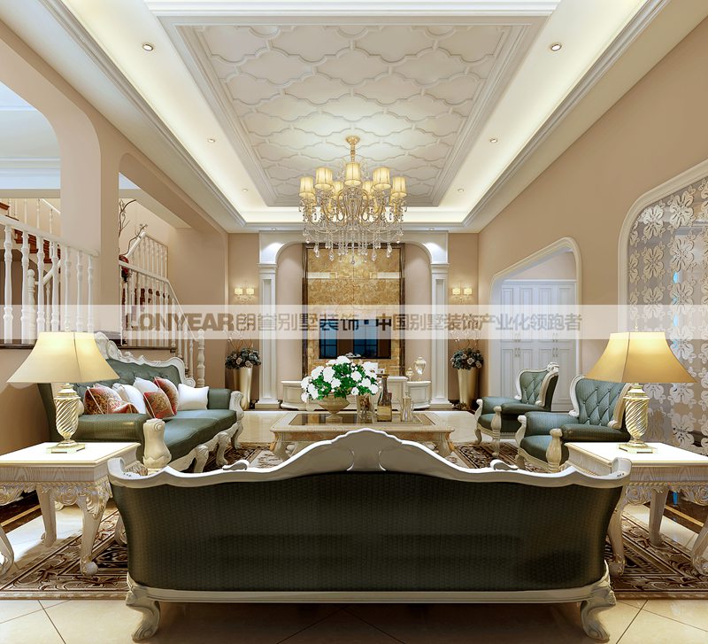 简欧现代豪宅装修,轻奢简欧风格居室空间设计