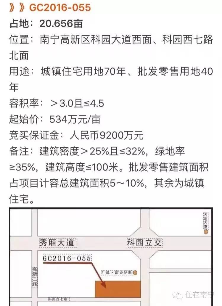 南宁盛天拿地五象,南宁最新拿地