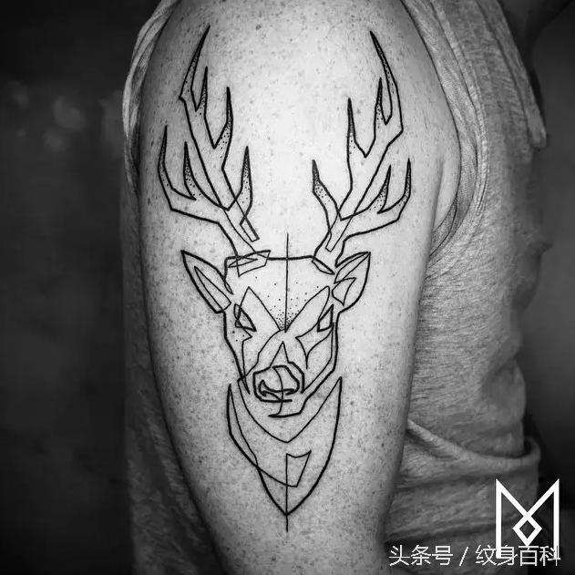 简单的纹身线条教程,简单线条纹身