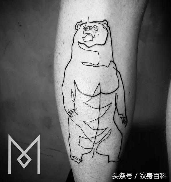 简单的纹身线条教程,简单线条纹身