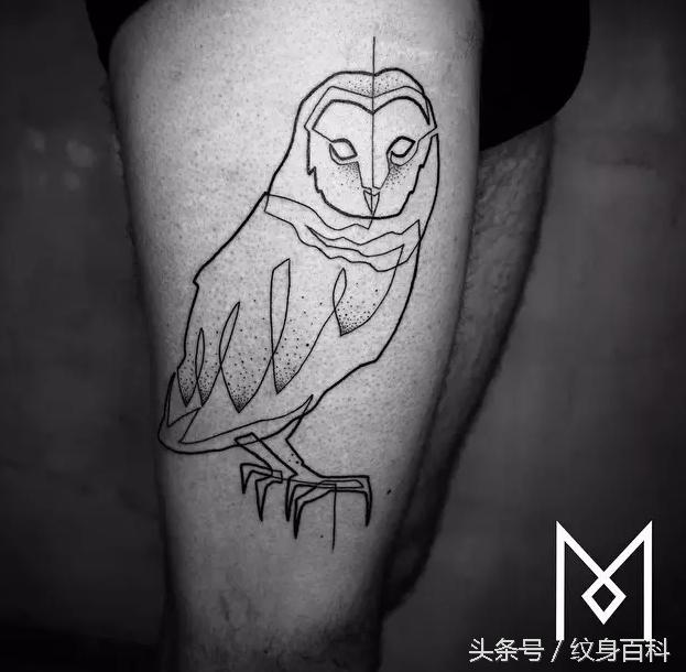 简单的纹身线条教程,简单线条纹身