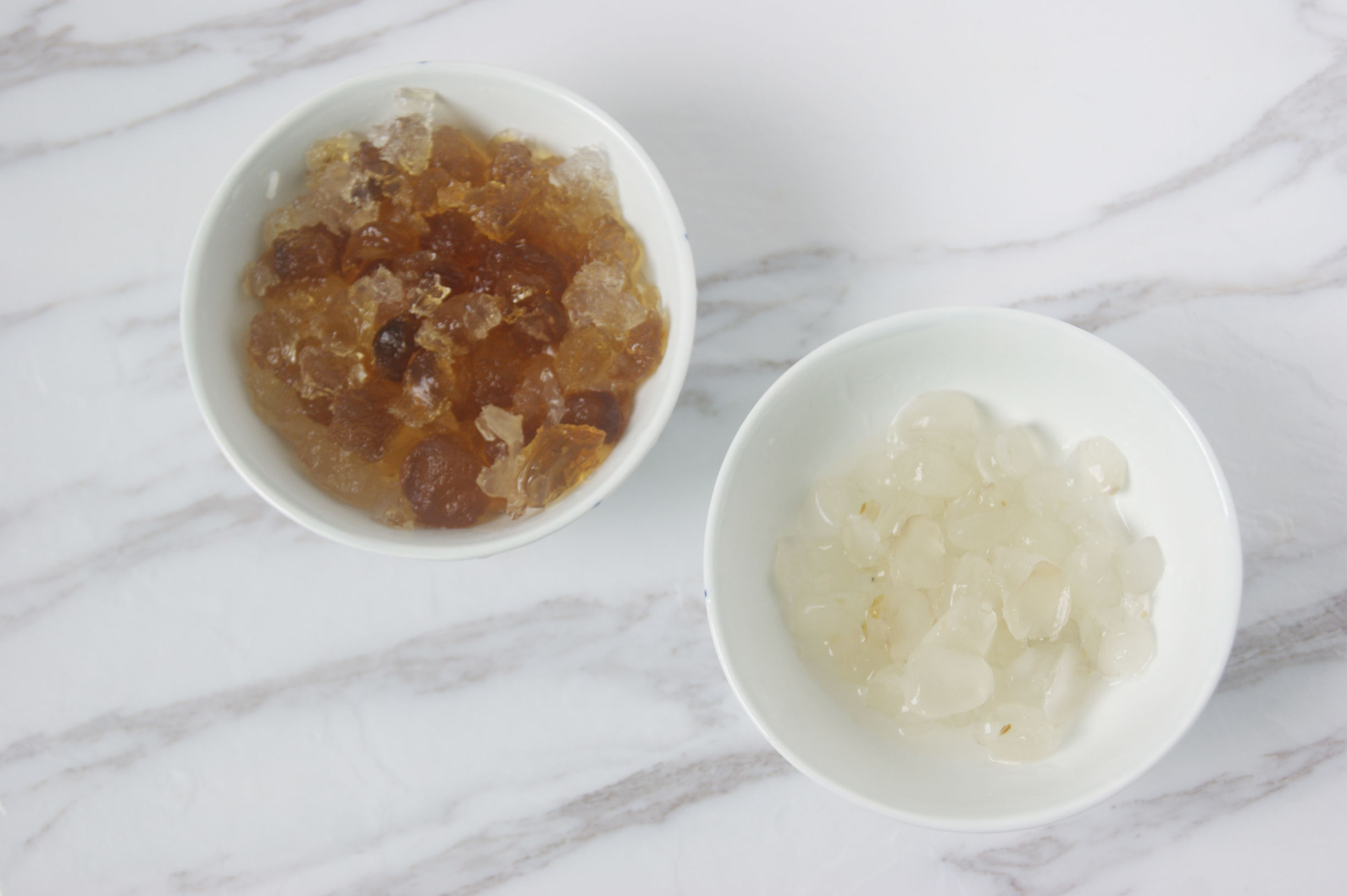 桃胶皂角米银耳羹的步骤,桃胶皂角米炖雪燕银耳羹