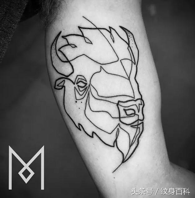 简单的纹身线条教程,简单线条纹身