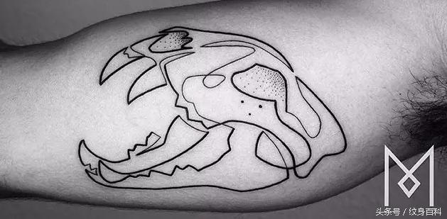 简单的纹身线条教程,简单线条纹身